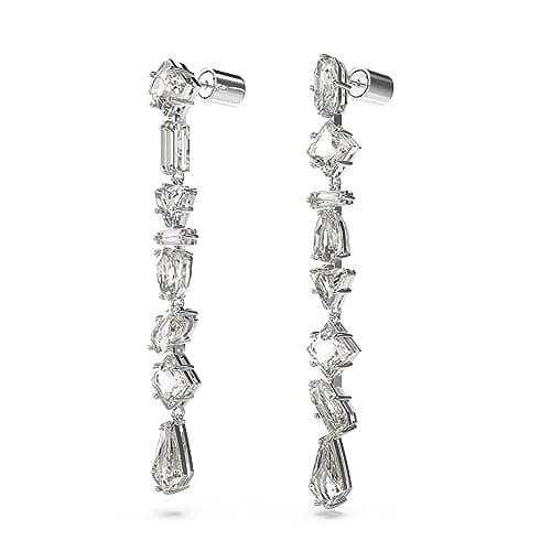 Swarovski Mesmera Drop Earrings for Women Casual Occasions Sparkling Genuine Crystal Earrings 925 Sterling Silver