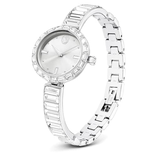 Swarovski Matrix Bangle Watch, Stunning Crystal Design, Fashionable and Durable, Women, Formal Events and Daily Wear, 3