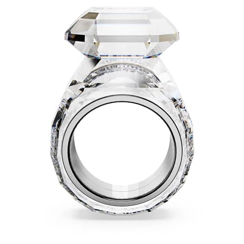 Swarovski Lucent Clear Octagon Cut Cocktail Ring Size 8 for Elegant Women Parties and Events
| Swarovski Lucent Clear O