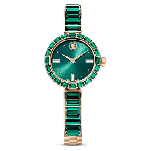Swarovski Matrix Bangle Watch - Premium Swiss Made Crystal Bracelet for Women
| Swarovski Matrix Bangle Watch - Green G