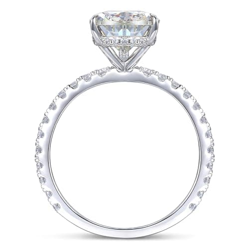 CGSRING 14K White Gold Engagement Ring for Her, Elegant Pear Cut Moissanite, Perfect for Daily Wear and Occasions, 14K
