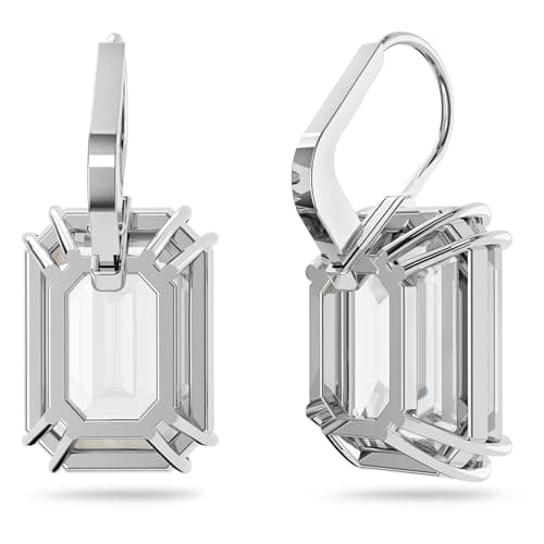 Swarovski Millenia Drop Earrings with Clear Oversized Octagon Cut Crystal for Elegant Ladies at Formal Events
| Swarovs