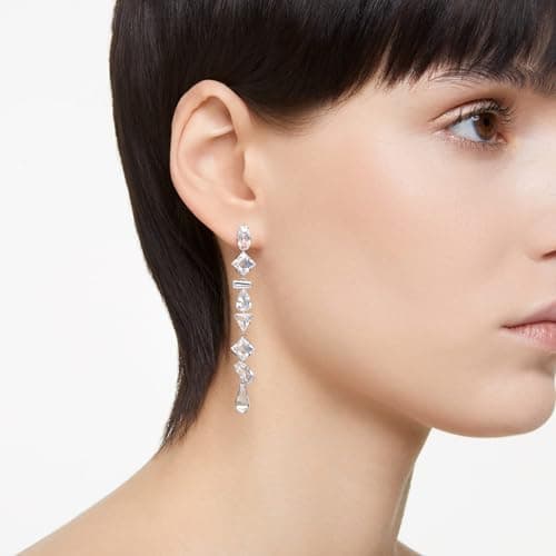 Swarovski Mesmera Drop Earrings for Women Casual Occasions Sparkling Genuine Crystal Earrings 925 Sterling Silver