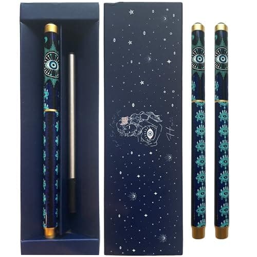 Evil Eye Ballpoint Pen - Unique Pen for Journaling & Manifesting
| Evil Eye Pen with Black Obsidian Crystal - Perfect f