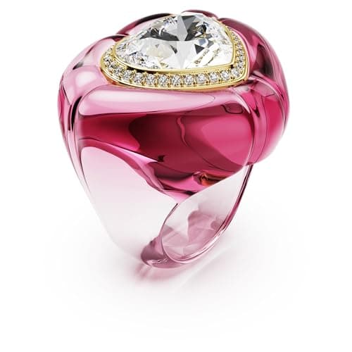 Swarovski Dulcis Heart Cut Pink Pavé Cocktail Ring for Women Size 8  
Swarovski Dulcis Heart Cut Pink Pavé Cocktail Ring