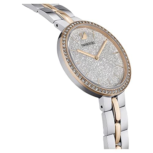 Swarovski Cosmopolitan Crystal Watch - Clear Crystals, Rose Gold Tone Finish, Women's Stylish Watch, Perfect For Special