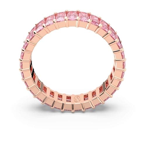 Swarovski Anillo Matrix 5647589 Baguette Rosa Sparkling Jewelry Bag
