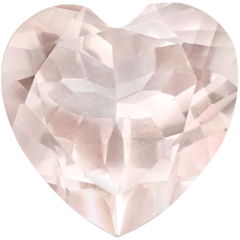Gem Stone King 925 Sterling Silver Heart Gemstone Ring for Women | White Moissanite Halo | Wedding Anniversary Engagemen