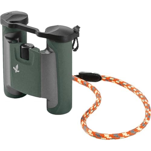 Swarovski OPTIK 10x25 CL Pocket Binoculars for Mountain Hiking and Hunting (Large Field of View, Twist-in Eyecups, Green