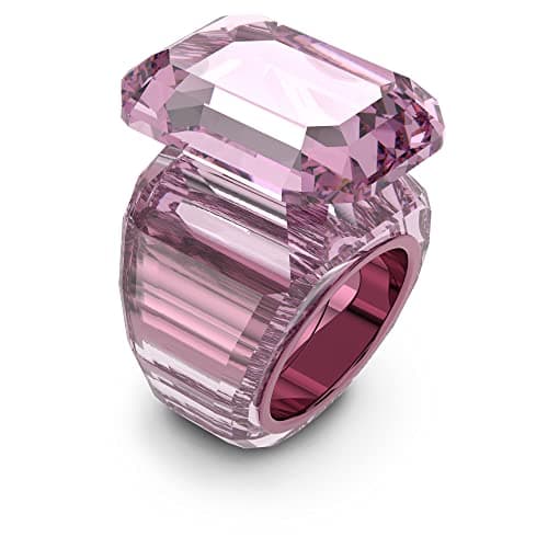Swarovski Lucent Cocktail Ring Jewelry Collection for Women Blue Crystal Pink Crystal Party Events
