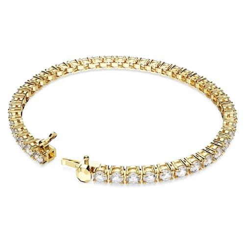 Swarovski Matrix Tennis Bracelet, Round Cut, Clear, Gold-Tone Finished for Women
| Swarovski Matrix Tennis Bracelet, Ro