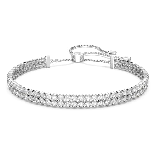 Swarovski Subtle Bracelet Jewelry Clear Crystals for Office Professional Women
| Swarovski Subtle Clear Crystal Bracele