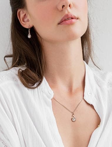Sterling Silver Infinity Dangle Drop Earrings for Women Evening Parties
| Twisted Gemstone Sterling Silver Leverback Ea