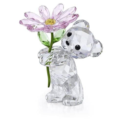 Swarovski Kris Bear Daisy Jewelry for Girls Festive Necklace 18x18mm