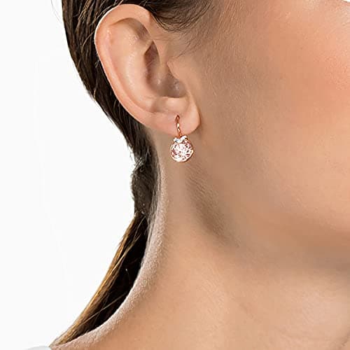 Swarovski Bella V Crystal Earrings for Women, Grey, Yellow, Clear, Rose Color Crystals, Part of the Swarovski Bella V Co