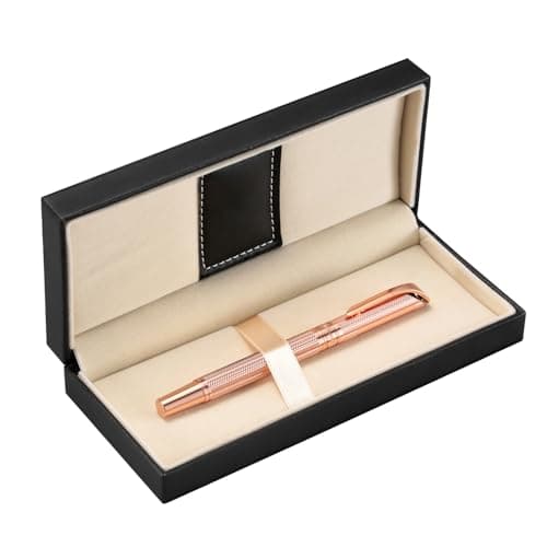 Rollerball Pen Liquid Ink Pens for Women Luxury Box G5 (Rose Gold) Executive Office Birthday Gift