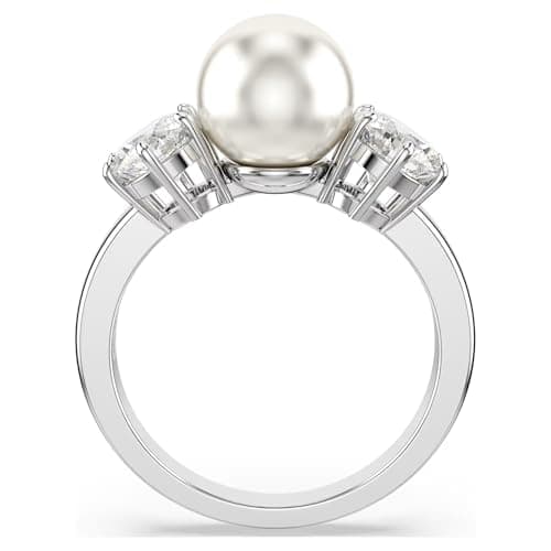 Swarovski Matrix Ring, Crystal Pearl, Round Cut, Clear, Rhodium Finish for Elegant Women
| Swarovski Matrix Ring, Cryst