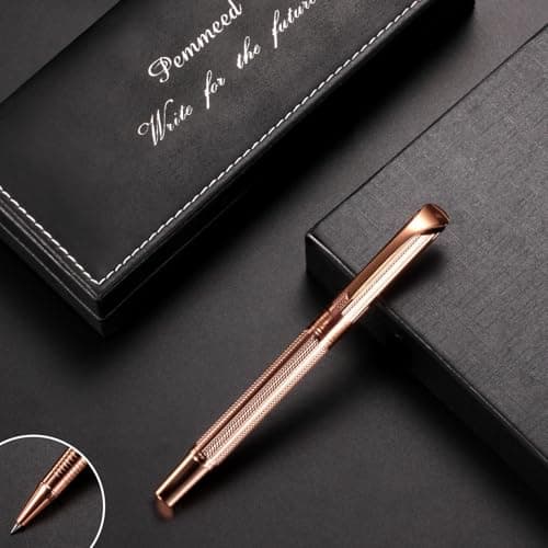 Rollerball Pen Liquid Ink Pens for Women Luxury Box G5 (Rose Gold) Executive Office Birthday Gift