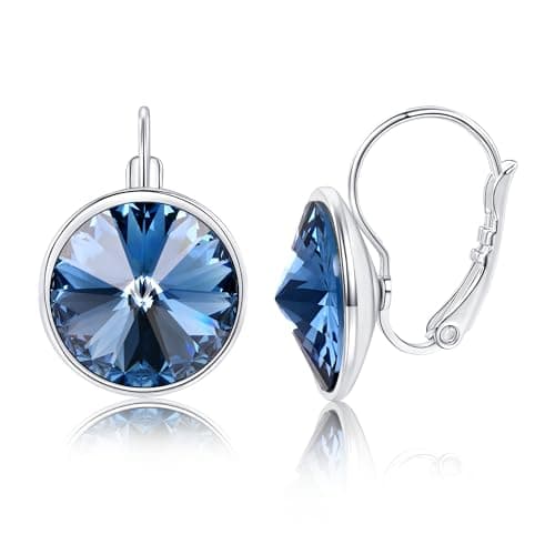 MDFUN Bella Drop Earrings Crystals 18K White Gold Plated Hypoallergenic Dangle Earrings for Women  
MDFUN Bella Drop Ear