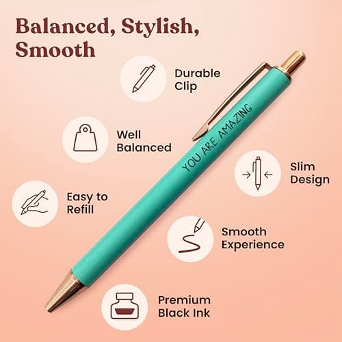 MESMOS German-Made Ink Fancy Pen Set for Women, Teachers' Appreciation Gift, Nice Cute Pens for Boss Lady
| MESMOS 3pk