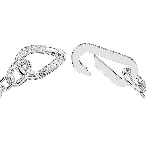 Swarovski Dextera White Crystal Pavé Rhodium Plated Bracelet for Women  
| Swarovski Dextera White Crystal Pavé Rhodium