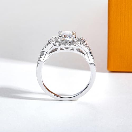 AimiIee Moissanite Engagement Rings for Women with Certificate
| AimiIee Moissanite Engagement Rings 925 Sterling Silve