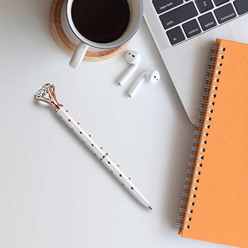 NNY Metal Crystal Diamond Ballpoint Pens for Women & Girls Christmas Birthday Gifts School Office
