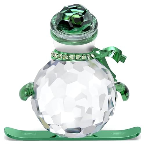 Swarovski Holiday Cheers Dulcis Snowman Green Ornament for Decor