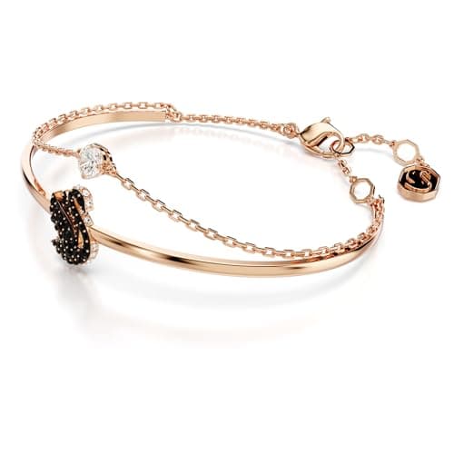 Swarovski Swan Bangle Collection for Women Evening Events Glittering Crystal Design 3CM Diameter
