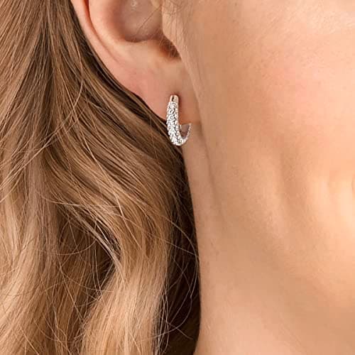 Swarovski Stone Crystal Pierced Hoop Earring Jewelry for Women Evening Party
| Swarovski Stone Crystal Pierced Hoop Ear