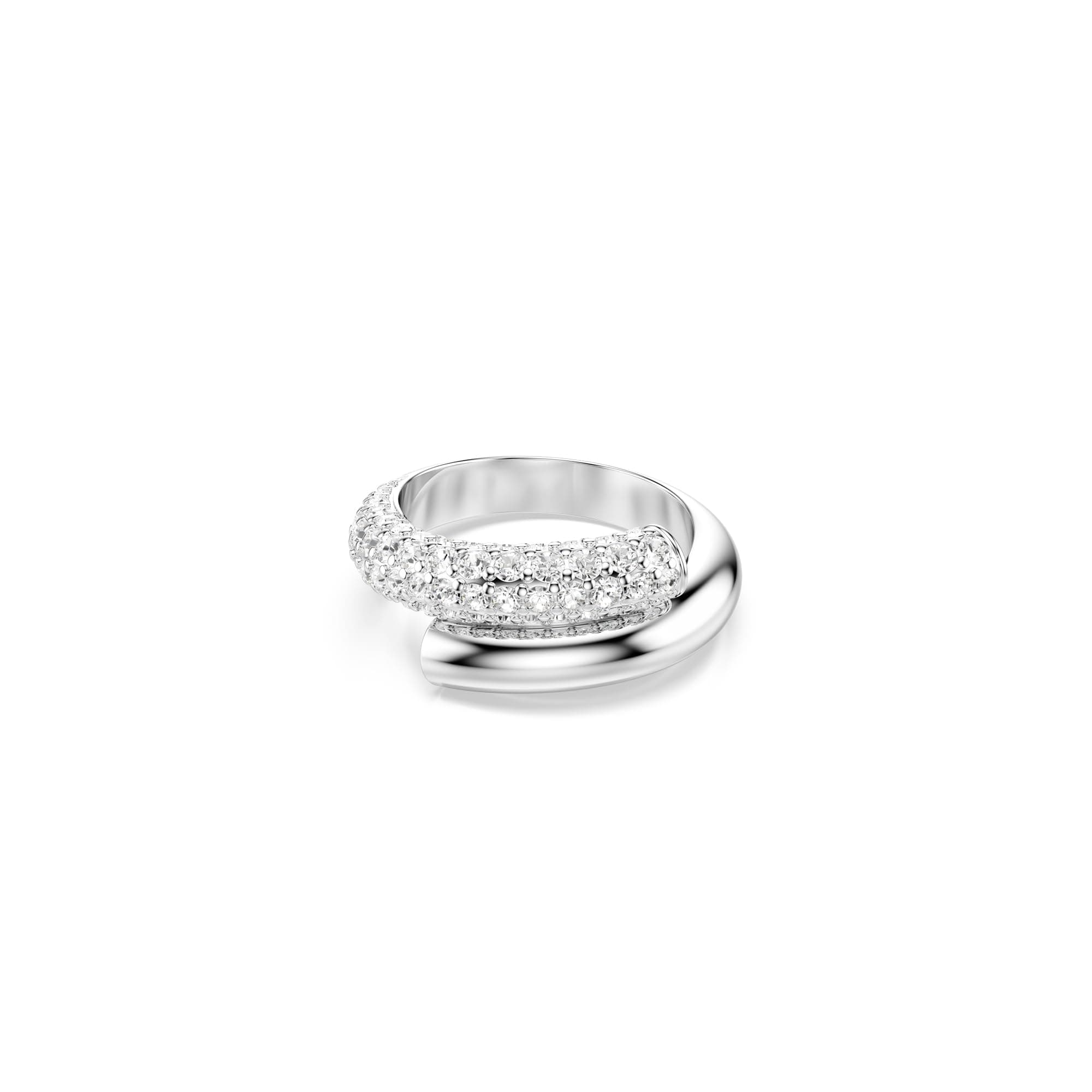 Swarovski Dextera Ring, Clear, Rhodium Finish for Fashionable Women, Formal Events
| Swarovski Dextera Ring, Clear, Rho