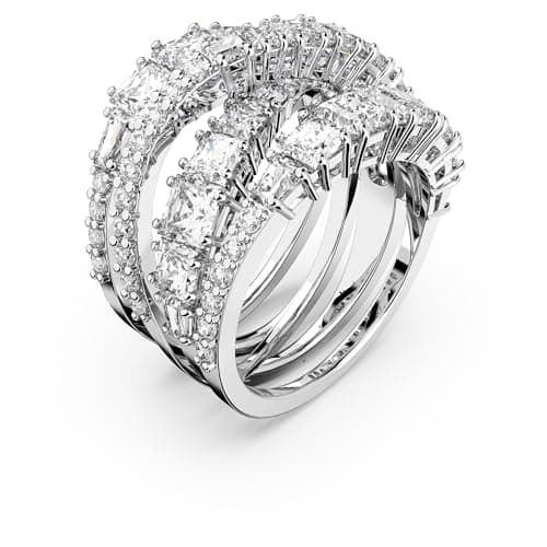 Swarovski Hyperola Ring - Mixed Cuts Clear Rhodium Finish for Fashion Statement Jewelry Lovers
| Swarovski Hyperola Rin