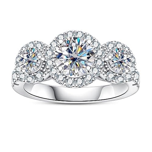 AimiIee Moissanite Engagement Rings for Women with Certificate
| AimiIee Moissanite Engagement Rings 925 Sterling Silve