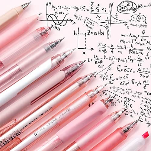 Four Candies Rose Series Gel Pens with Black & Pink Ink for Women Back to School Aesthetic Desk Accessories
| Four Cand