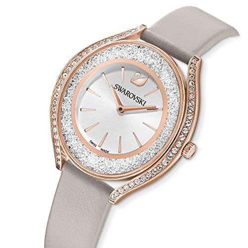 Swarovski Crystalline Aura Watch for Women with Taupe Leather Strap and Rose-Gold Tone Finish
| Swarovski Crystalline A