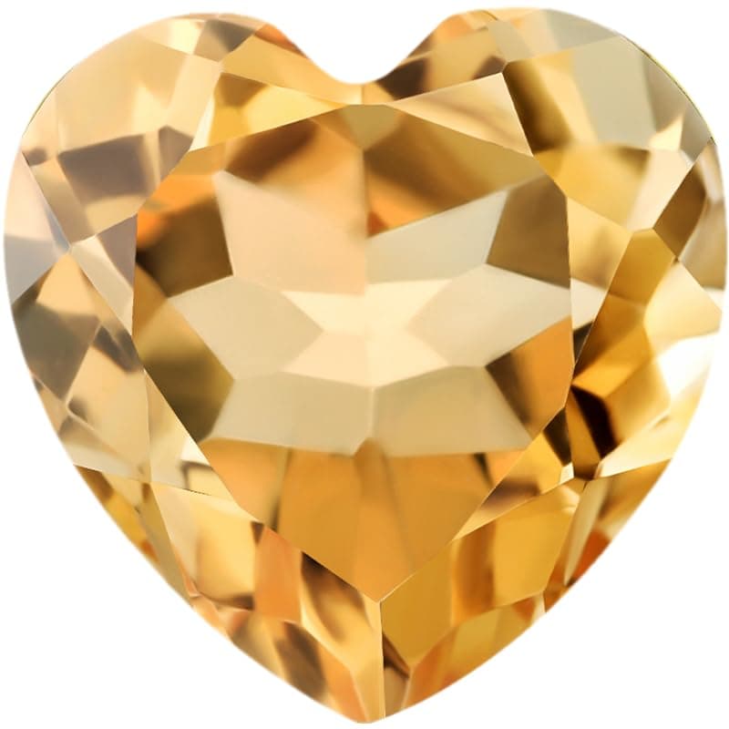 Gem Stone King 925 Sterling Silver Heart Gemstone Ring for Women | White Moissanite Halo | Wedding Anniversary Engagemen