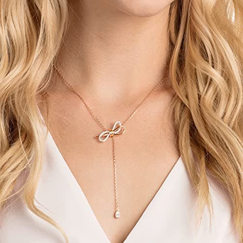 Swarovski Lifelong Bow Necklace and Bracelet Jewelry Collection for Women
| Clear Crystals Rhodium Finish Swarovski Lif