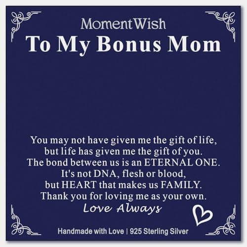 MomentWish Love Knot Necklace, 1 Carat Simulated Moissanite for Women, Mother's Day Gift 925 Sterling Silver Pendant Rec