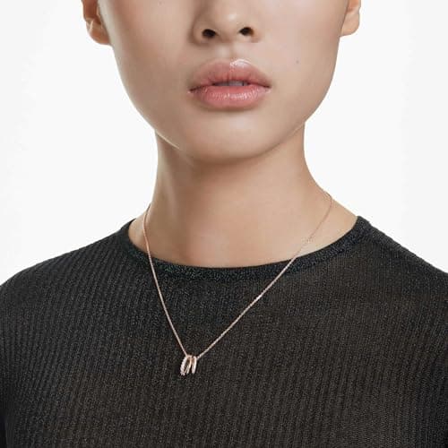 Swarovski Hyperbola Pendant, Mixed Cuts, Clear, Rose Gold-Tone Finished for Elegant Women
| Swarovski Hyperbola Pendant