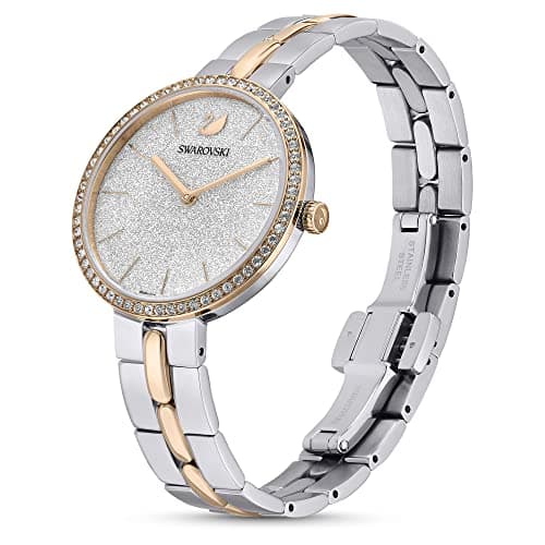 Swarovski Cosmopolitan Crystal Watch - Clear Crystals, Rose Gold Tone Finish, Women's Stylish Watch, Perfect For Special