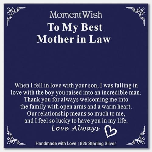 MomentWish Love Knot Necklace, 1 Carat Simulated Moissanite for Women, Mother's Day Gift 925 Sterling Silver Pendant Rec