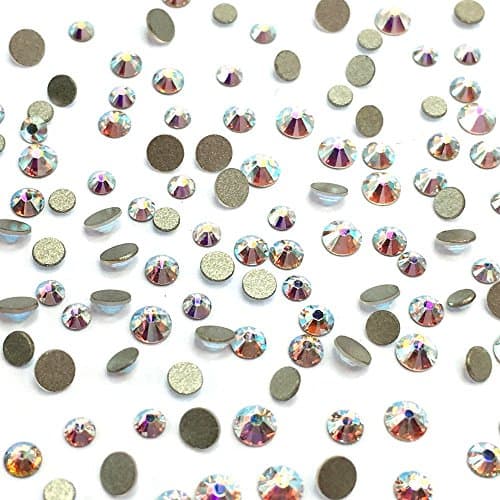 Crystal AB (001 AB) Austrian Crystal Nail Art Tiny Small Rhinestones Flatbacks No Hotfix Bling DIY Round Gems
| Crystal