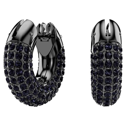 Swarovski Dextera Crystal Pavé Hoop Earrings for Women Formal Events Sparkling Lightweight Jewelry Collection