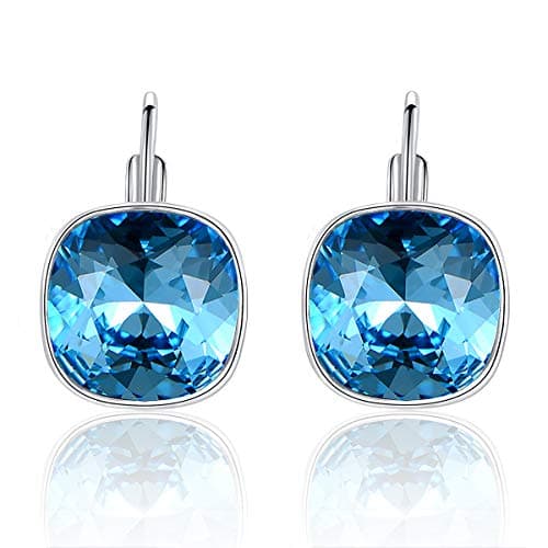 MDFUN Bella Drop Earrings Crystals 18K White Gold Plated Hypoallergenic Dangle Earrings for Women  
MDFUN Bella Drop Ear