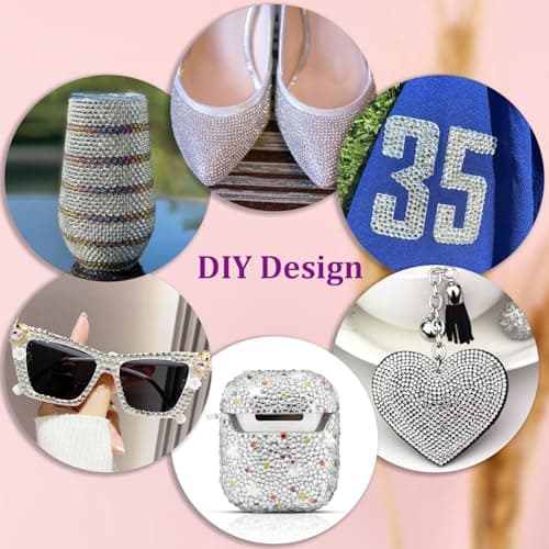 25000 Pcs Silver Clear Flatback Rhinestones for DIY Crafts
| Bedazzling Crystal with 3 Pcs 10ml B7000 Jewelry Glue for