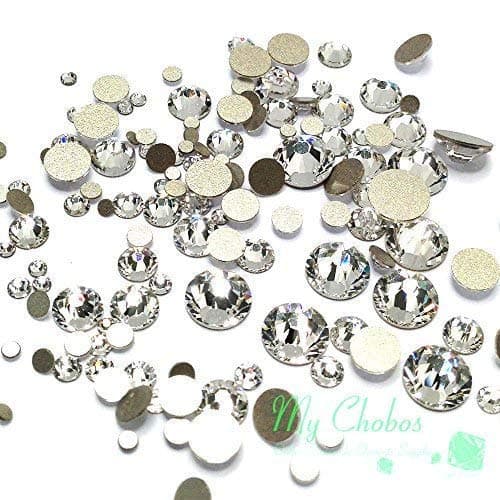 Swarovski Clear Crystal Rhinestones Nail Art for Wholesale 2058/2088 Crystal Fatbacks Sizes Ss5-30 144 Pieces
