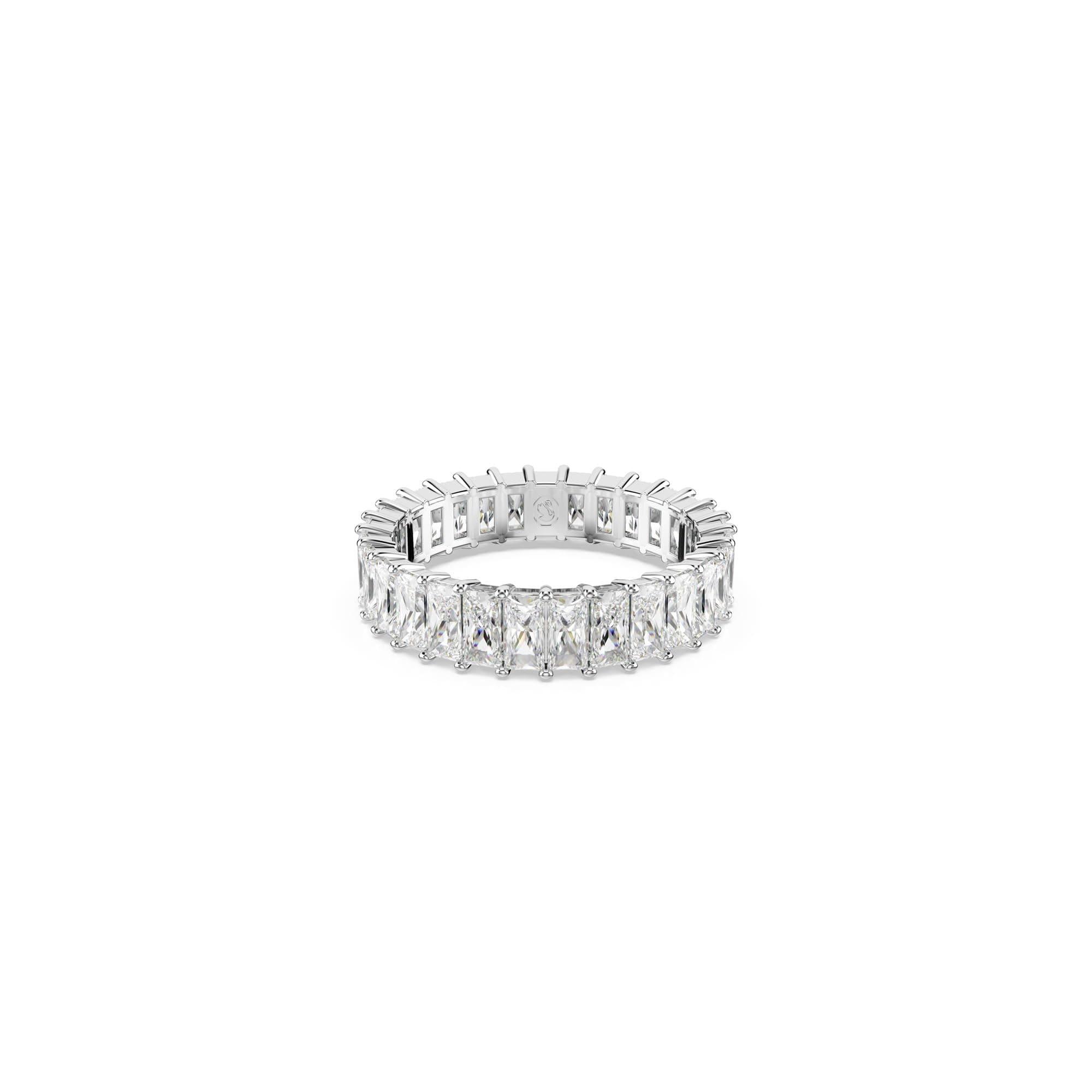Swarovski Matrix Clear Baguette Cut Rhodium Finish Ring for Elegant Everyday Wear
| Swarovski Matrix Clear Baguette Cut