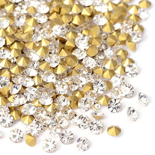 FASHEWELRY Clear Tiny Cubic Zirconia Rhinestone Cabochons for Nail Art Crafting
| FASHEWELRY Clear Faceted Rhinestones