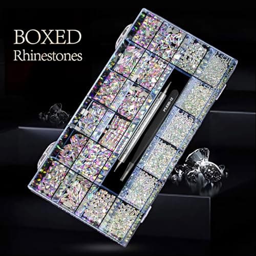 600 Crystal AB Diamonds + 2500 Flat Rhinestones Mix for DIY Crafts
| 3D Ornament Flat Back Rhinestone Crystals Set for