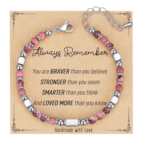 AryaHozel Trendy Tiny Gemstone Beaded Bracelets for Teen Girls Graduation Gifts
| AryaHozel Inspirational Tiny Gemstone